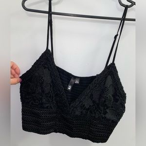 Garage bralette with lace detail